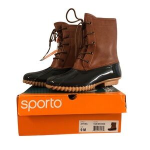 C Sporto Women's Attina Insulated Winter Duck Boot Size 9 NWT